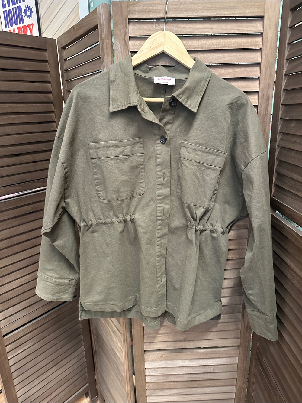 Olive Green Women's Utility Jacket